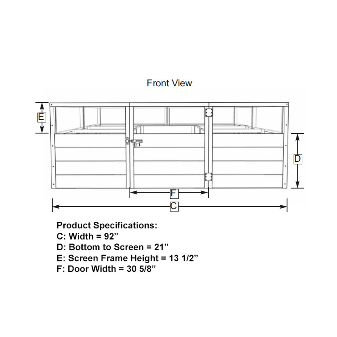 Cedar Complete Raised Garden Bed Kit with Greenhouse Cover 8' x 8'