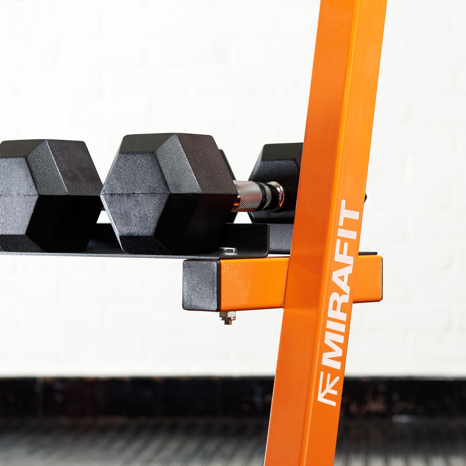 MIRAFIT DUMBBELL SET & 3 TIER WEIGHT RACK