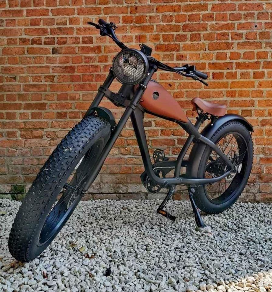 750w Fat Tyre Classic Bobber Cafe Racer ebike