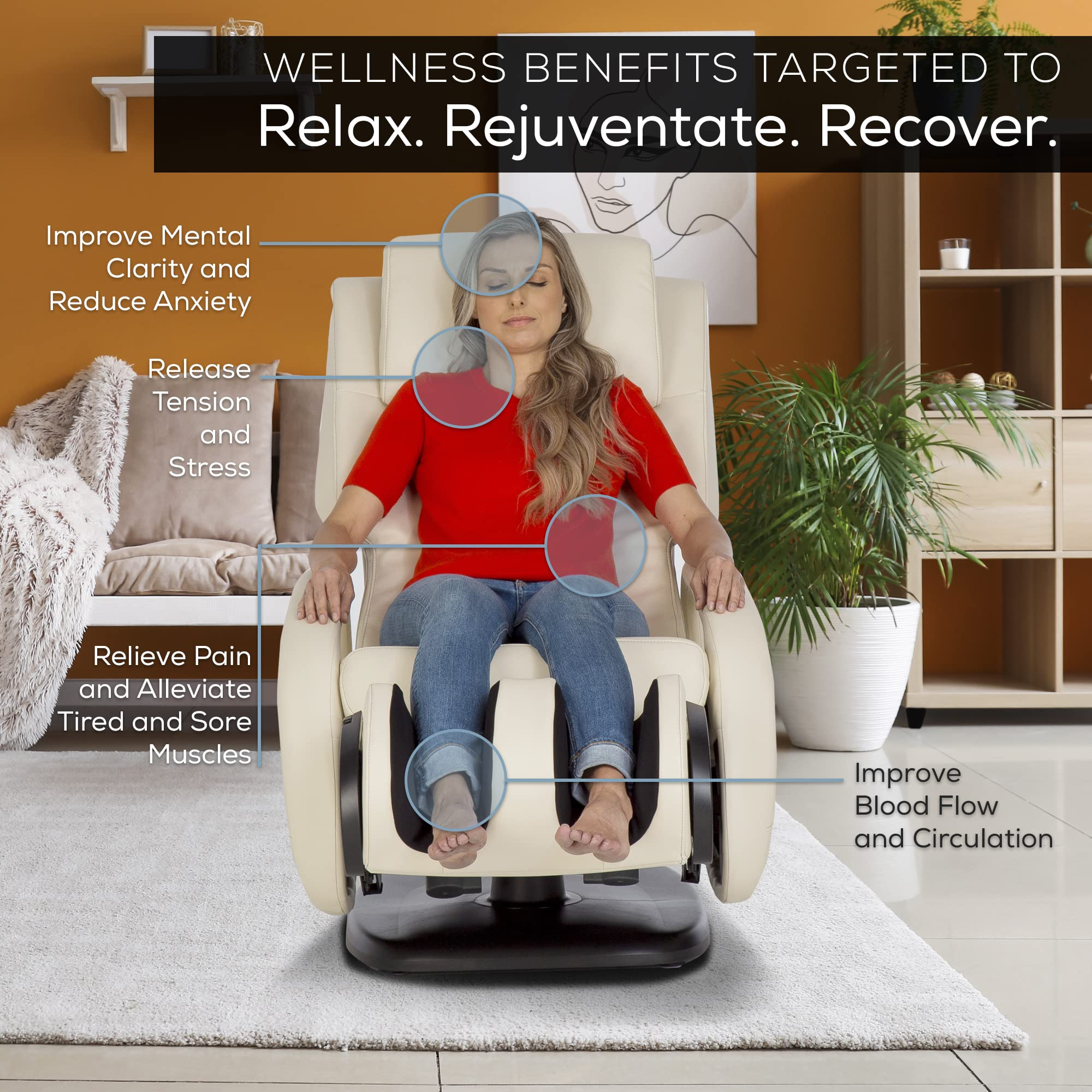 【Furniture】Human Touch WholeBody 7.1 Living Room Recliner Massage Chair