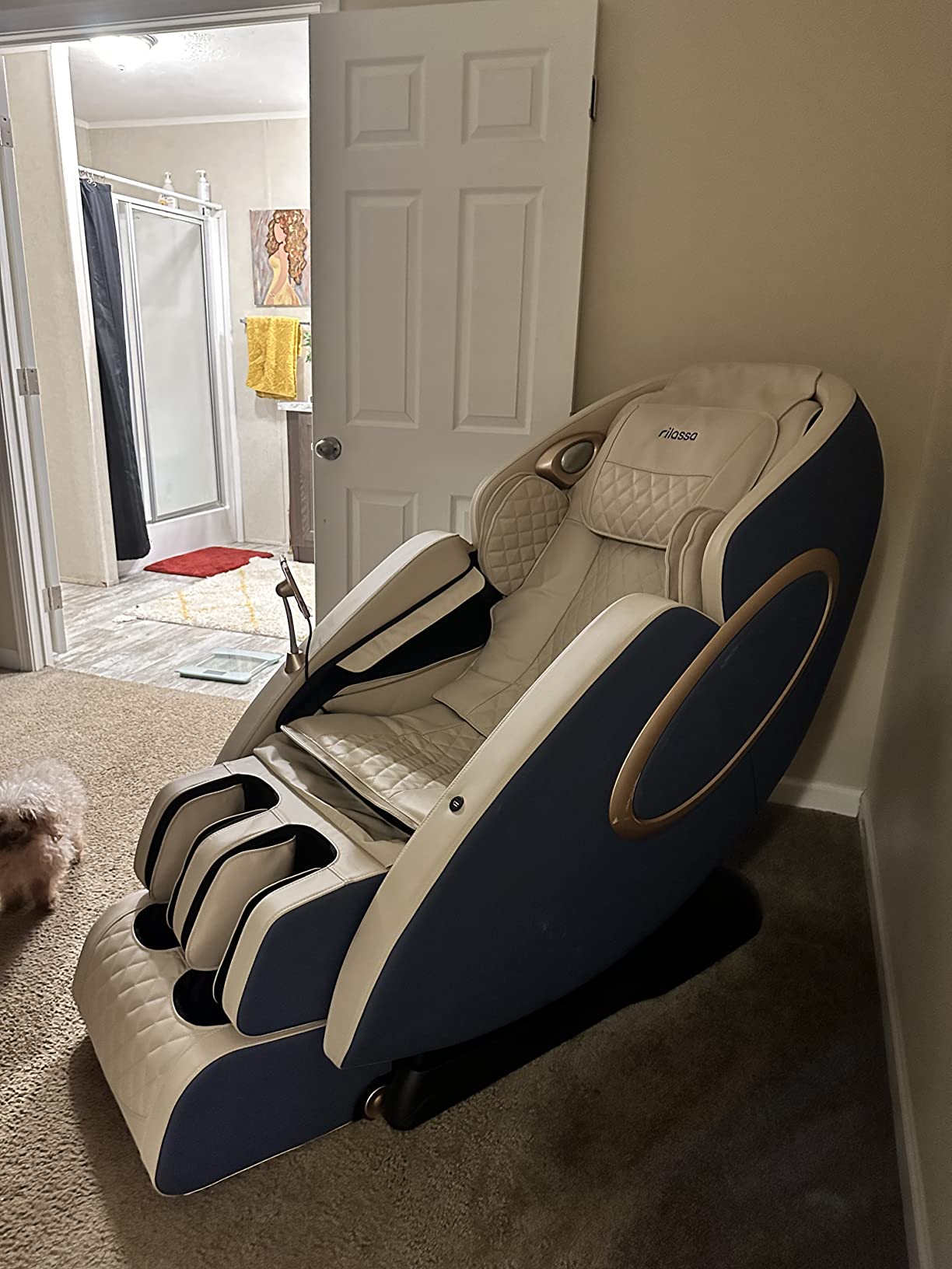 【Furniture】Massage Chair, APP Controlled 4D Massage Chairs, SL-Track Full Body Shiatsu Massage Chair Recliner